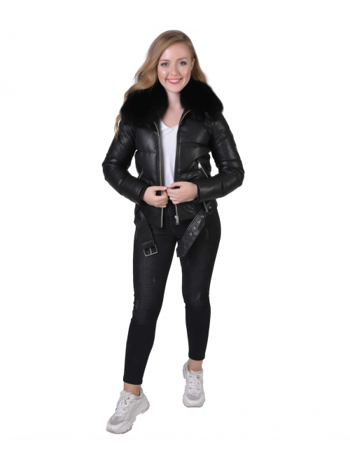 B-243 Black Leather
