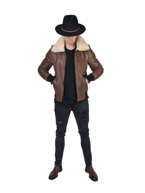 E-222 Brown Shearling
