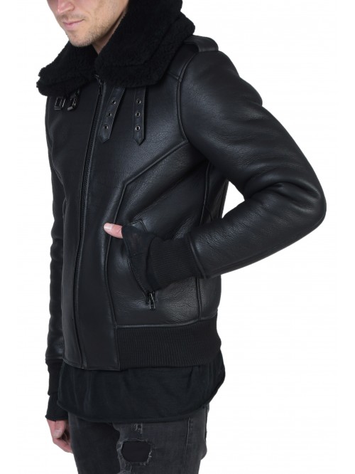 E-222 Black Shearling
