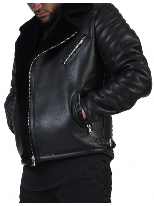 E-117 Black Shearling