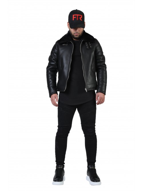 E-192 Black Shearling